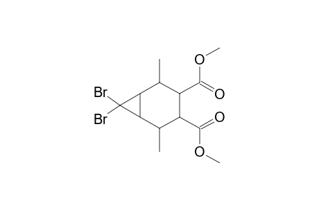 2,5-Dimethyl-7,7-dibromo-bicyclo(4.1.0)heptane-3,4-dicarboxylic acid, dimethyl ester