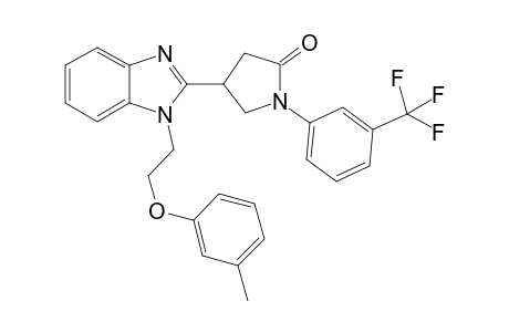 2-Pyrrolidinone, 4-[1-[2-(3-methylphenoxy)ethyl]-1H-1,3-benzimidazol-2-yl]-1-[3-(trifluoromethyl)phenyl]-