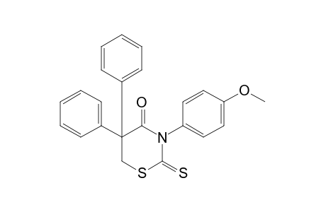 dihydro-5,5-diphenyl-3-(p-methoxyphenyl)-2-thio-2H-1,3-thiazine-2,4(3H)-dione