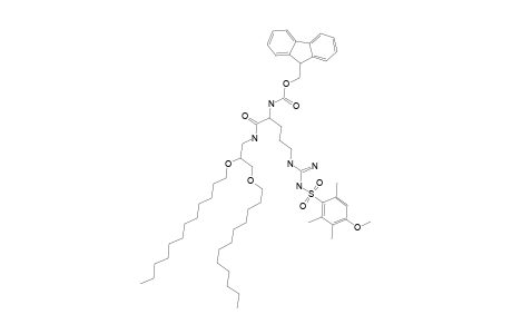 N-ALPHA-FLUORENYLMETHOXYCARBONYL-N(G)-4-METHOXY-2,3,6-TRIMETHYLBENZENE-SULFONYL-L-ARGININE-(2,3-DILAURYLOXY)-PROPYLAMIDE