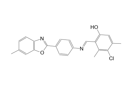phenol, 4-chloro-3,5-dimethyl-2-[(E)-[[4-(6-methyl-2-benzoxazolyl)phenyl]imino]methyl]-