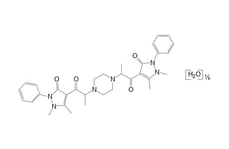 4,4'-[(1,4-Piperazinediyl)bis(methylacetyl)]diantipyrine hemihydrate