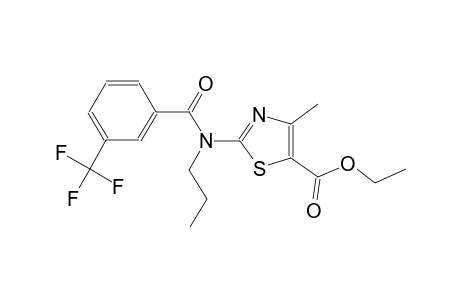 ethyl 4-methyl-2-{propyl[3-(trifluoromethyl)benzoyl]amino}-1,3-thiazole-5-carboxylate