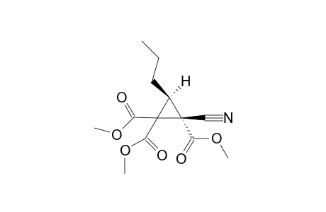 (E)-Triethyl 2-cyanocyclopropane-3-propyl-1,1,2-tricarboxylate
