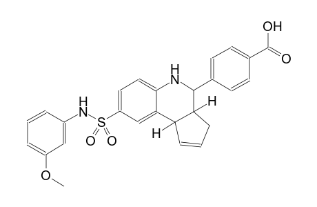 benzoic acid, 4-[(3aR,4S,9bS)-3a,4,5,9b-tetrahydro-8-[[(3-methoxyphenyl)amino]sulfonyl]-3H-cyclopenta[c]quinolin-4-yl]-