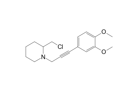 2-(Chloromethyl)-1-[3'-(3'',4''-dimethoxyphenyl)prop-2'-ynyl]-piperidine