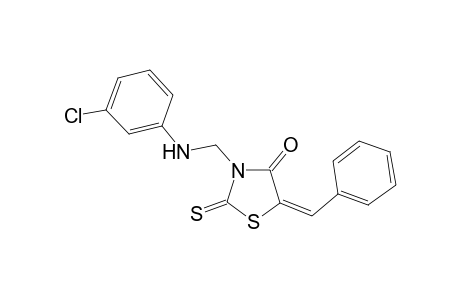 (5E)-5-Benzylidene-3-[(3-chloroanilino)methyl]-2-thioxo-1,3-thiazolidin-4-one