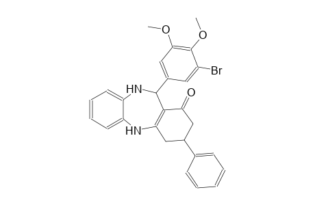 11-(3-Bromo-4,5-dimethoxyphenyl)-3-phenyl-2,3,4,5,10,11-hexahydro-1H-dibenzo[b,e][1,4]diazepin-1-one