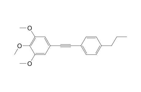 1,2,3-trimethoxy-5-[2-(4-propylphenyl)ethynyl]benzene
