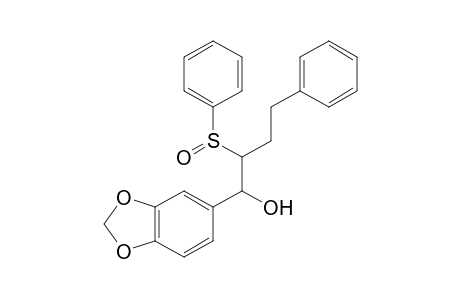 1-(3,4-Methylenedioxyphenyl)-4-phenyl-2-phenylsulfinyl-1-butanol