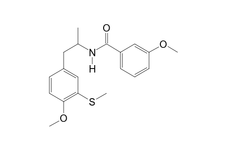 3-Methoxy-N-(1-[4-methoxy-3-methylthiophenyl]propan-2-yl)benzamide