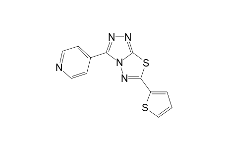 [1,2,4]Triazolo[3,4-b][1,3,4]thiadiazole, 3-(4-pyridinyl)-6-(2-thienyl)-