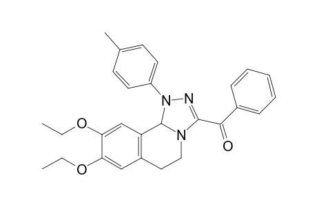 3-Benzoyl-8,9-diethoxy-1,5,6,10b-tetrahydro-1-(p-tolyl)-(1,2,4)-triazolo[3,4-a]isoquinoline