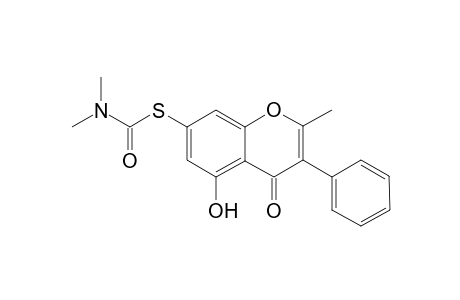 3-Phenyl-2-methyl-5-hydroxy-4H-benzopyran-4-one - 7-S-thiocarbamate