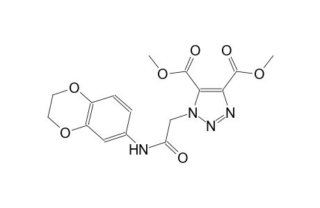 1H-1,2,3-triazole-4,5-dicarboxylic acid, 1-[2-[(2,3-dihydro-1,4-benzodioxin-6-yl)amino]-2-oxoethyl]-, dimethyl ester