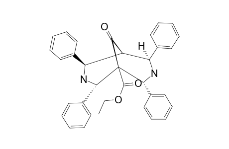 1-CARBETHOXY-2,4,6,8-TETRAPHENYL-3,7-DIAZABICYCLO-[3.3.1]-NONAN-9-ONE