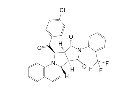 6aH-Pyrrolo[3',4':3,4]pyrrolo[1,2-a]quinoline-7,9(6bH,8H)-dione, 10-(4-chlorobenzoyl)-9a,10-dihydro-8-[2-(trifluoromethyl)phenyl]-