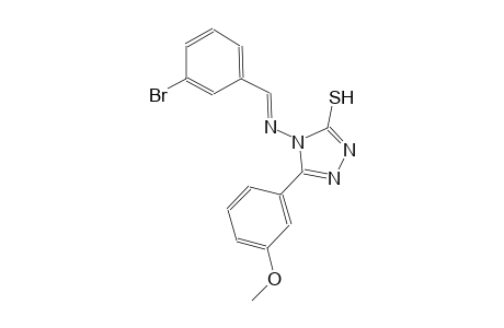 4-{[(E)-(3-bromophenyl)methylidene]amino}-5-(3-methoxyphenyl)-4H-1,2,4-triazole-3-thiol