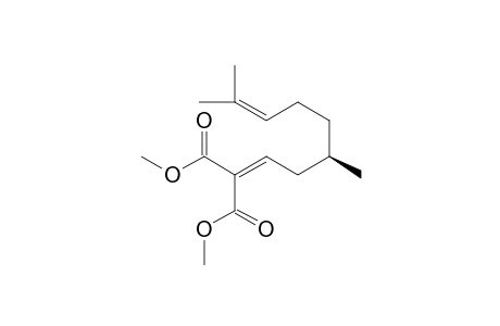 2-[(3R)-3,7-dimethyloct-6-enylidene]malonic acid dimethyl ester