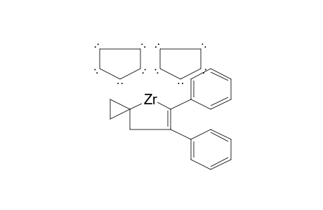 4-Zirconaspiro[2.4]hept-5-ene, 5,6-diphenyl-bis(.eta.-5-cyclopentadienyl)-