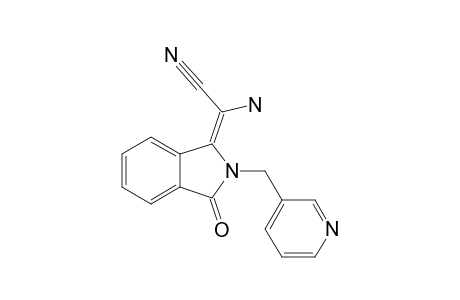 AMINO-[3-OXO-2-(PYRIDIN-3-YLMETHYL)-2,3-DIHYDRO-1H-ISOINDOL-1-YLIDENE]-ACETONITRILE;(Z)-ISOMER