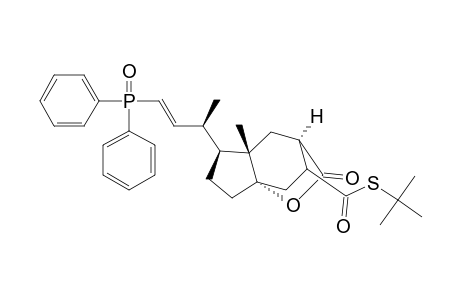 2H-3,7a-Ethanocyclopenta[b]pyran-8-carbothioic acid, 5-[3-(diphenylphosphinyl)-1-methyl-2-propenyl]hexahydro-4a-methyl-2-oxo-, S-(1,1-dimethylethyl) ester, [3.alpha.,4a.beta.,5.beta.(1S*,2E),7a.alpha.,8R*]-