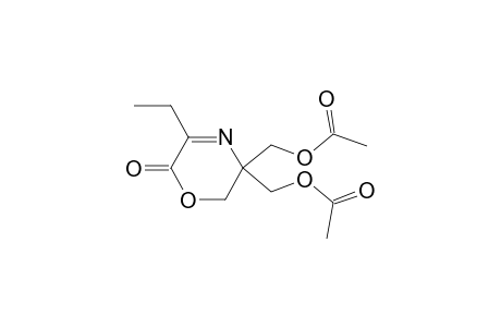 5,5-Bis(acetoxymethyl)-5,6-dihydro-3-ethyl-1,4-oxazin-2-one