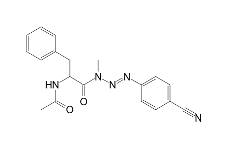 3-(2-(Acetylamino)-3-phenylpropanoyl)-1-(4-cyanophenyl)-3-methyltriazene