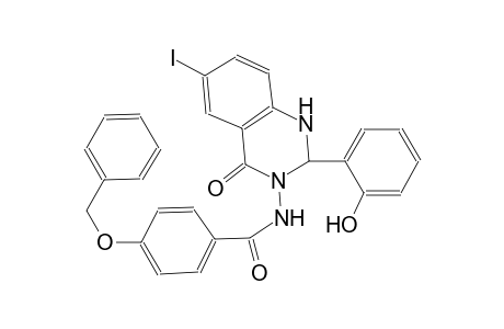 4-(benzyloxy)-N-(2-(2-hydroxyphenyl)-6-iodo-4-oxo-1,4-dihydro-3(2H)-quinazolinyl)benzamide