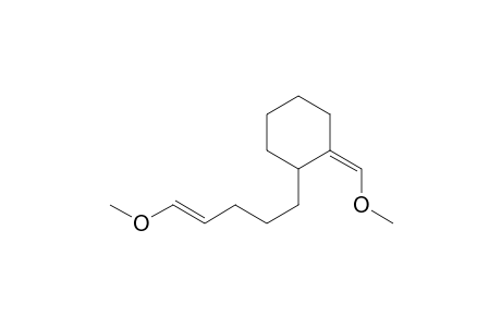 1-(Methoxy-(E,Z)-methylidene)-2-(5-methoxy4-(E,Z)-pentenyl)cyclohexane