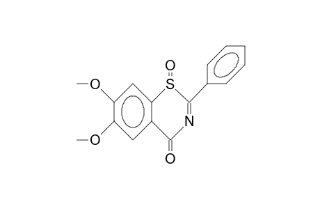 6,7-Dimethoxy-2-phenyl-4H-1,3-benzothiazin-4-one 1-oxide