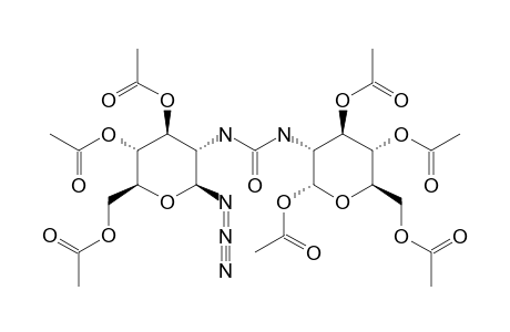 N-(1,3,4,6-TETRA-O-ACETYL-2-DEOXY-ALPHA-D-GLUCOPYRANOS-2-YL)-N'-(3,4,6-TRI-O-ACETYL-1-AZIDO-1,2-DIDEOXY-BETA-D-GLUCOPYRANOS-2-YL)-UREA