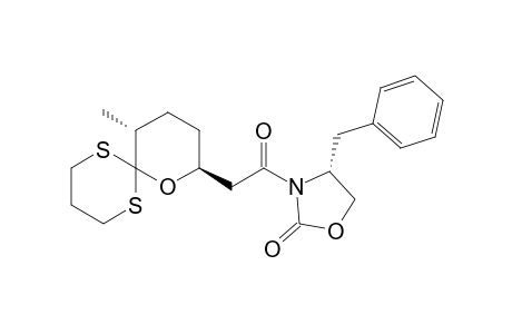 (8S,11R)-11-Methyl-8-{2-oxo-2-[(4R)-4-benzyl-2-oxo-1,3-oxazolidin-3-yl]ethyl}-7-oxa-1,5-dithiaspiro[5.5]undecane