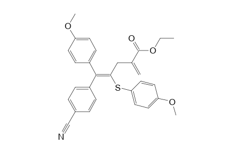 Ethyl (4E)-5-(4-Cyanophenyl)-5-(4-methoxyphenyl)-4-[(4-methoxyphenyl)thio]-2-methylenepent-4-enoate