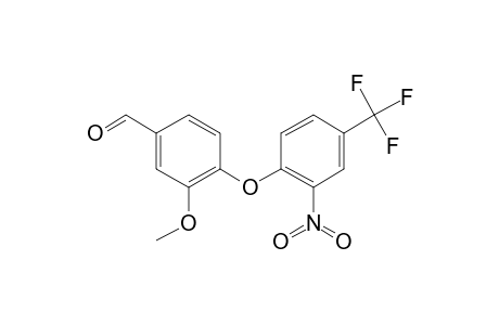 3-Methoxy-4-[2-nitro-4-(trifluoromethyl)phenoxy]benzaldehyde