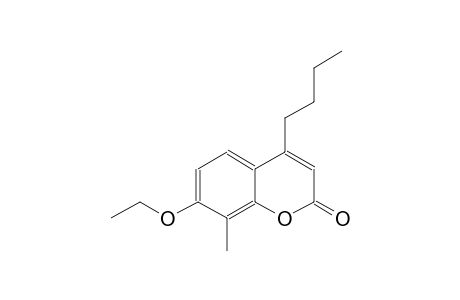 2H-1-benzopyran-2-one, 4-butyl-7-ethoxy-8-methyl-