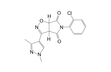 3aH-pyrrolo[3,4-d]isoxazole-4,6(5H,6aH)-dione, 5-(2-chlorophenyl)-3-(1,3-dimethyl-1H-pyrazol-4-yl)-, (3aS,6aR)-