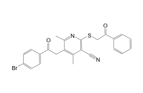 5-[2-(4-bromophenyl)-2-oxoethyl]-4,6-dimethyl-2-[(2-oxo-2-phenylethyl)sulfanyl]nicotinonitrile