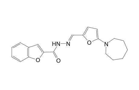2-Benzofurancarboxylic acid, N'-[[5-(hexahydro-1H-azepin-1-yl)-2-furanyl]methylidene]hydrazide