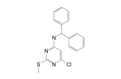 4-CHLORO-6-DIPHENYLMETHYLAMINO-2-METHYLSULFANYLPYRIMIDINE