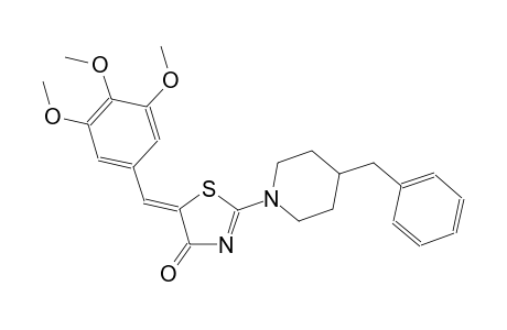 (5Z)-2-(4-benzyl-1-piperidinyl)-5-(3,4,5-trimethoxybenzylidene)-1,3-thiazol-4(5H)-one