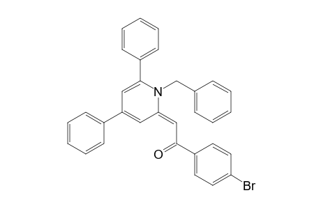 (2E)-1-(4-bromophenyl)-2-[4,6-diphenyl-1-(phenylmethyl)-2-pyridinylidene]ethanone