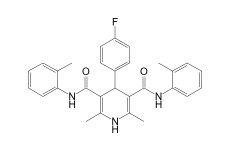 4-(4-Fluorophenyl)-2,6-dimethyl-3,5-bis-N-(2-methylphenyl)-carbamoyl-1,4-dihydropyridine