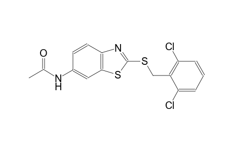 N-{2-[(2,6-dichlorobenzyl)sulfanyl]-1,3-benzothiazol-6-yl}acetamide