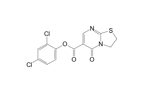 2,3-dihydro-5-oxo-5H-thiazolo[3,2-a]pyrimidine-6-carboxylic acid, 2,4-dichlorophenyl ester