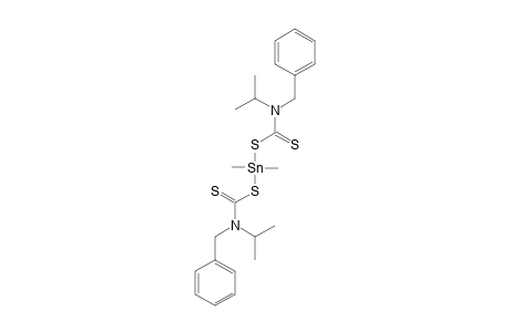 (CH3)2SN[S2CN(C7H7)(ISO-C3H7)]2;DIMETHYLTIN(IV)-N-BENZYL-N-ISOPROPYLDITHIOCARBAMATE