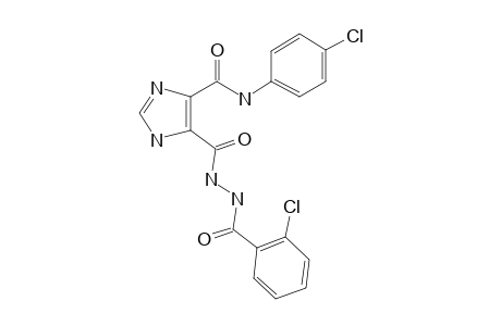 5-[N'-(2-Chloro-benzoyl)-hydrazinocarbonyl]-1H-imidazole-4-carboxylic acid (4-chloro-phenyl)-amide