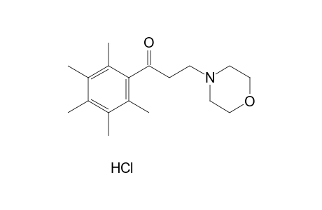 3-morpholino-2',3',4',5',6',-pentamethylpropiophenone, hydrochloride