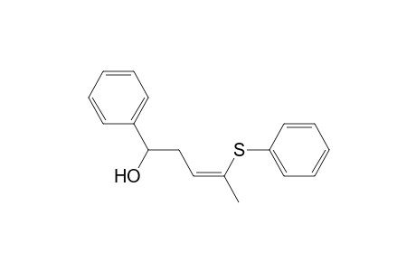 Benzenemethanol, .alpha.-[3-(phenylthio)-2-butenyl]-, (Z)-