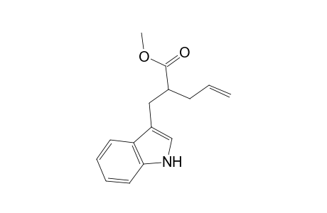 4-Pentenoic acid, 2-(3-indolylmethyl)-, methyl ester